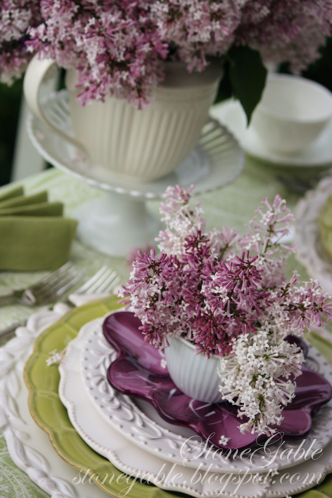 LILACS ON THE PORCH A MOTHER'S DAY TABLESCAPE StoneGable