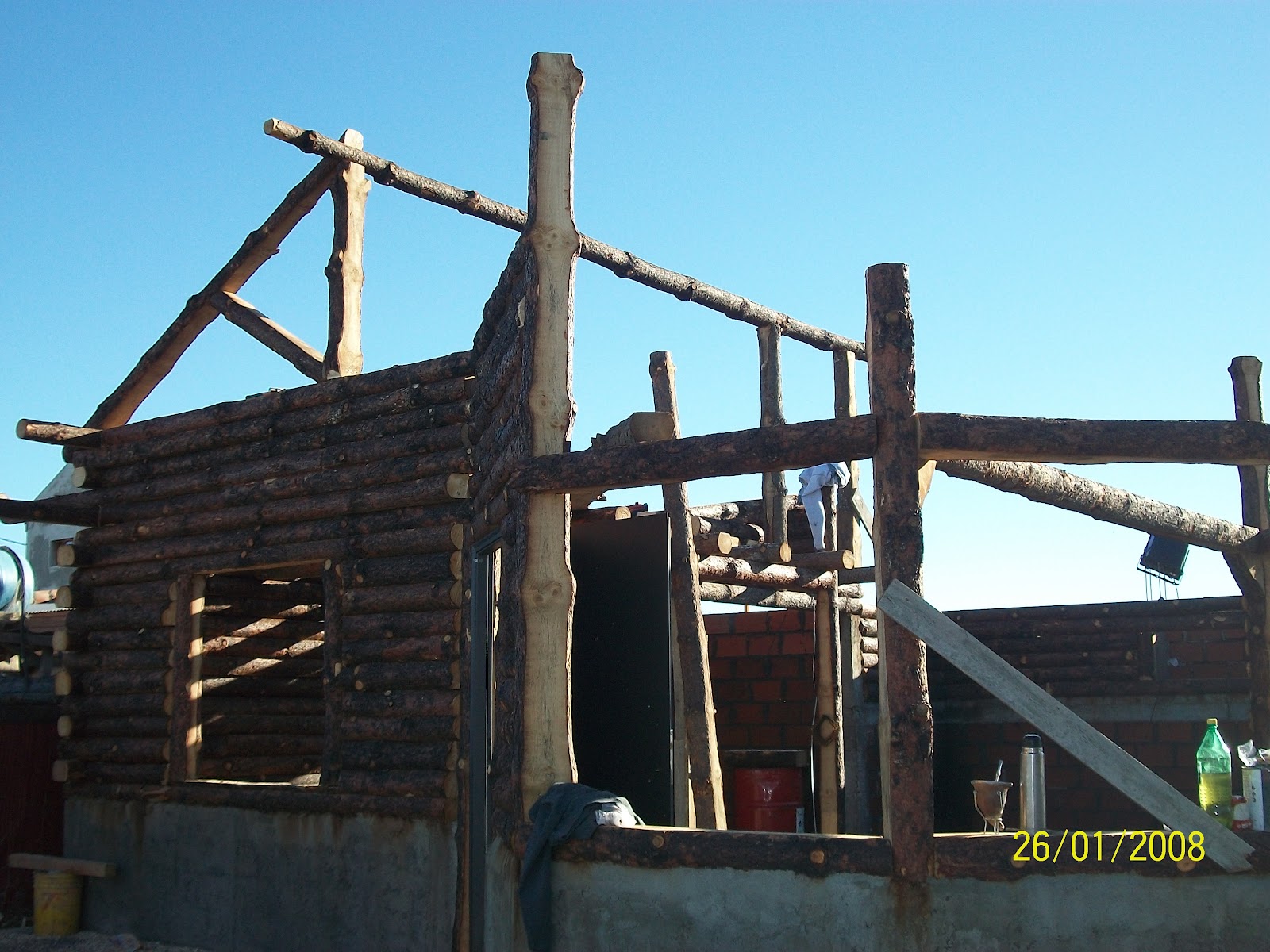 e s t i l o p a t a g o n i a - construcción de cabañas de troncos