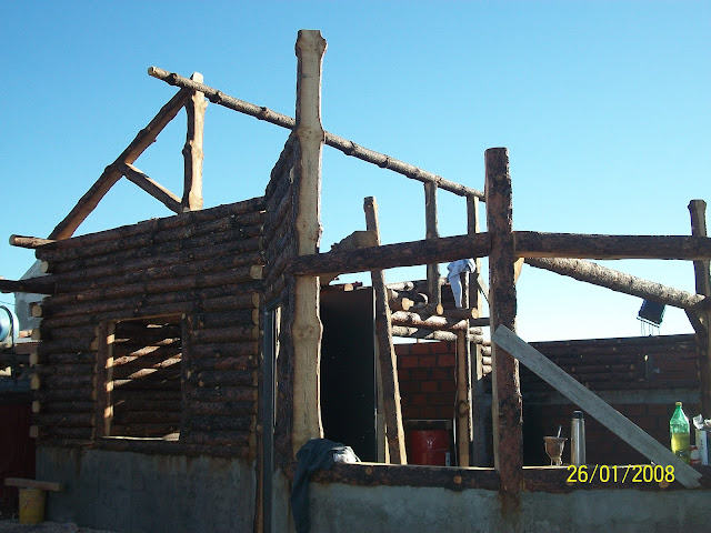 e s t i l o p a t a g o n i a - construcción de cabañas de troncos