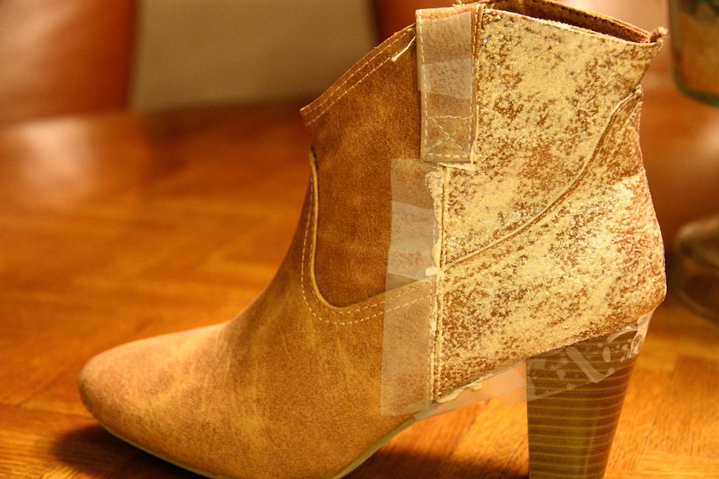 DIY Glitter Booties Allie Woerner