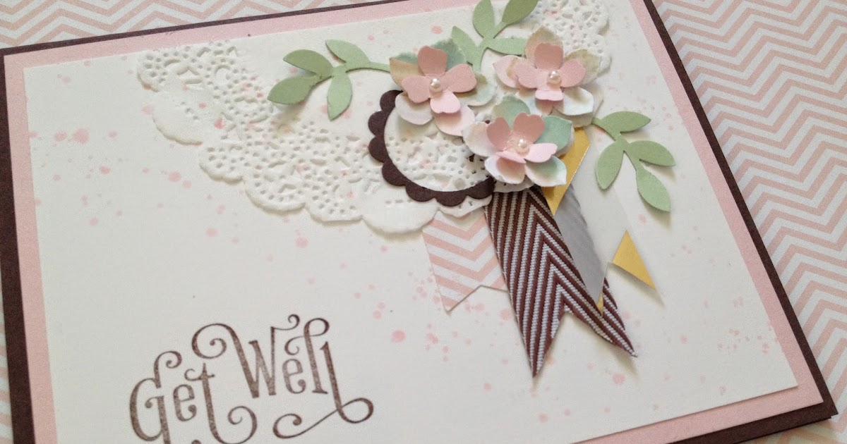 Rumi S Paper Craft スタンピンアップ手作りカード お見舞いカード