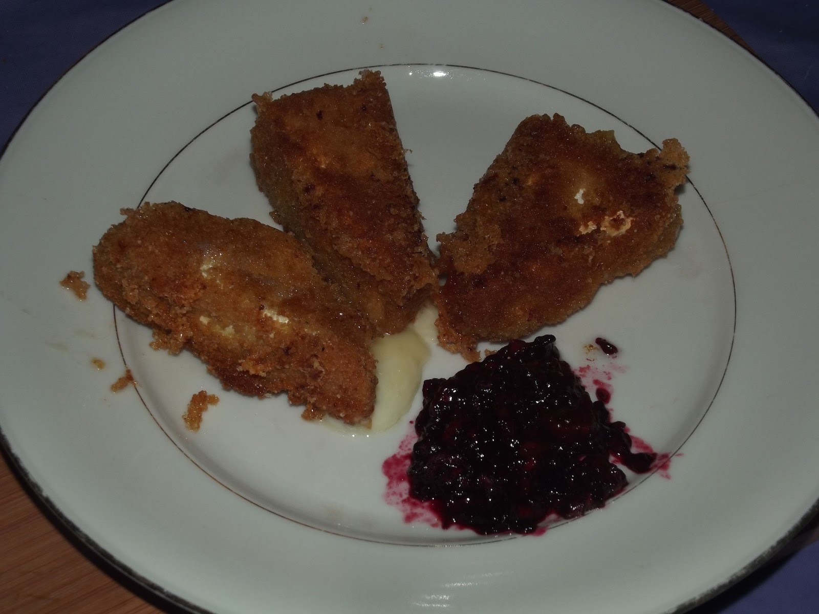 Adventures in Flavorland Deep fried Brie with tamarillo relish