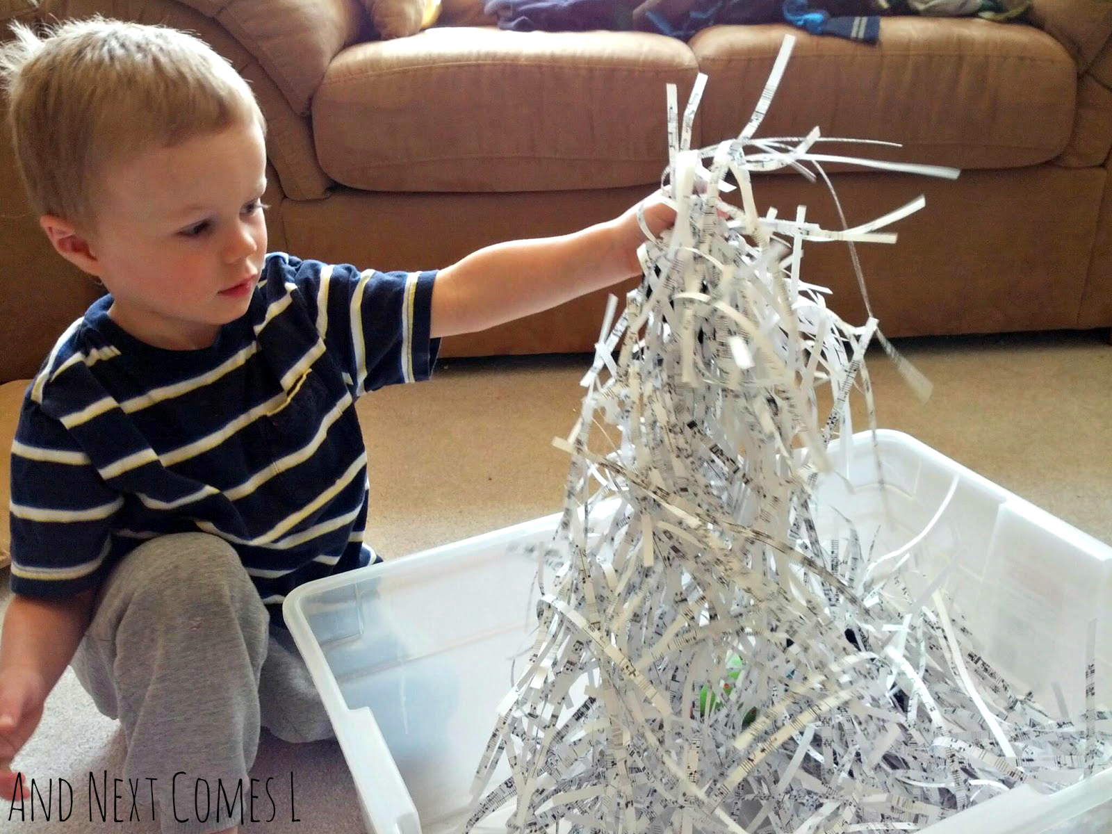 Music Themed Sensory Bin And Next Comes L