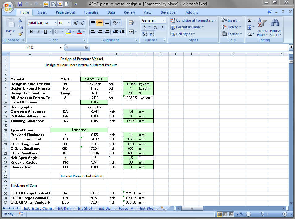 ASME PRESSURE VESSEL DESIGN ice