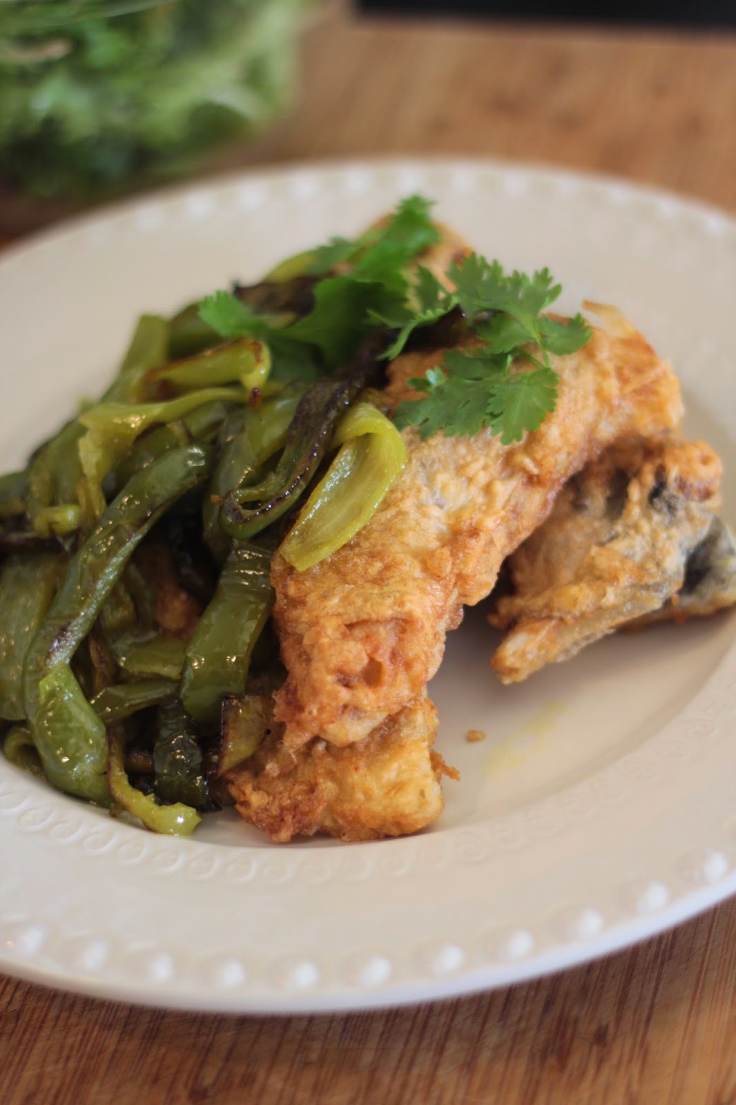 As Minhas Receitas Bacalhau Frito com Pimentos