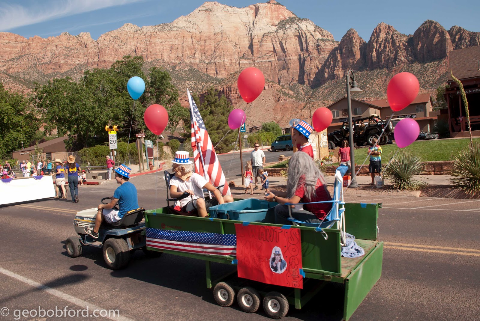 Robert (GeoBob) Ford's BLOG Fourth of July in ZionSpringdale Utah