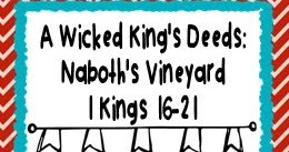 Bible Fun For Kids: Cathy's Corner: Naboth's Vineyard
