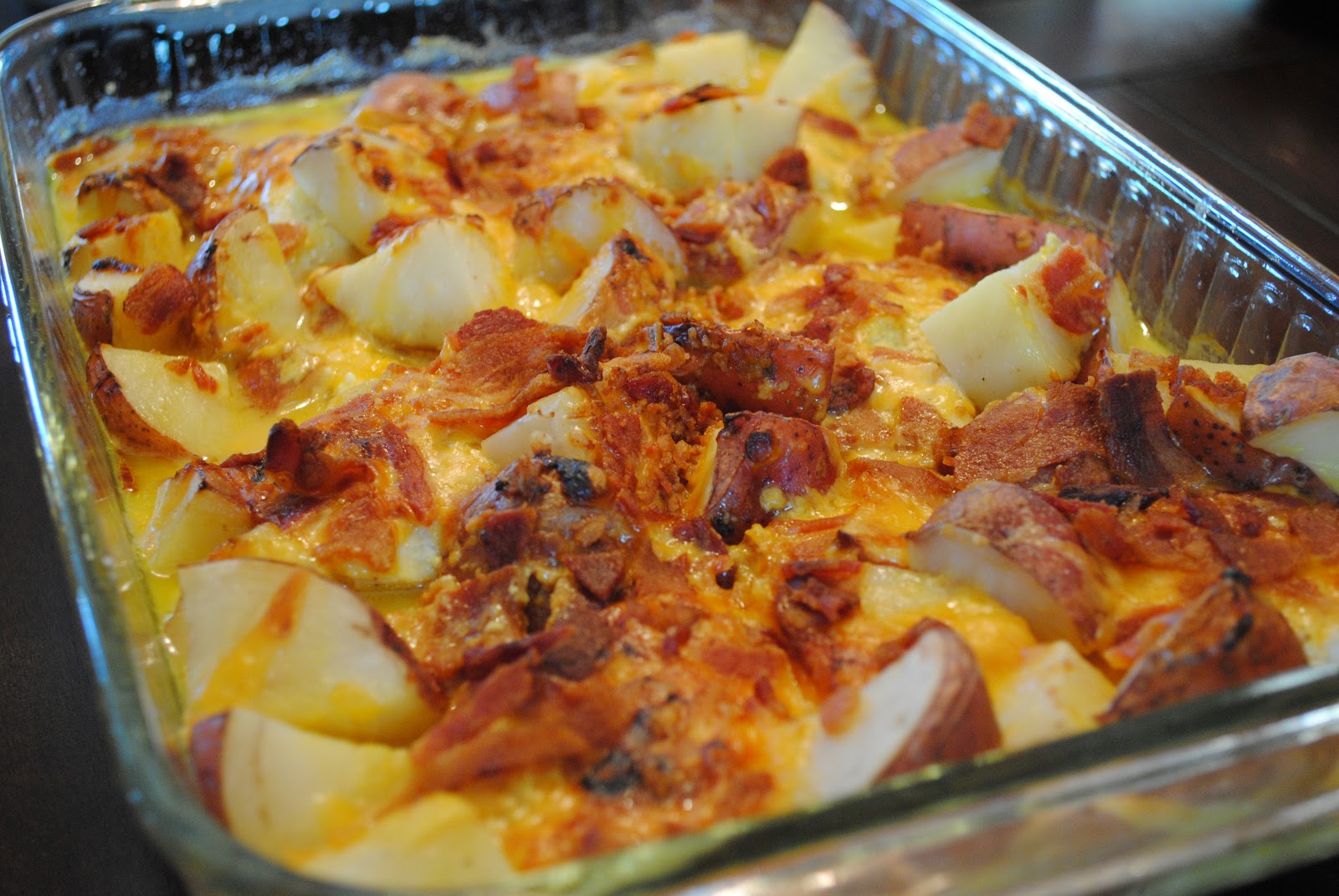 The Audacious Cook Honey Mustard Bacon/Chicken/Potato Bake