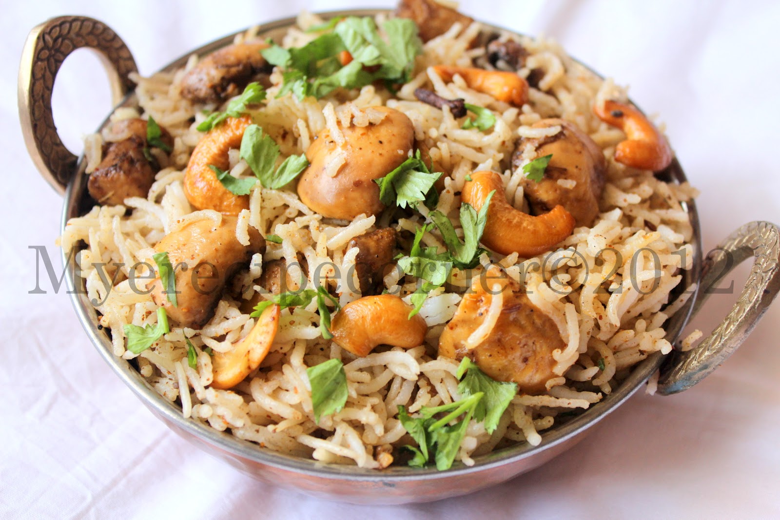 Mye's Kitchen Mushroom Cashew Pulao/ Kumbh Kaju Pulav