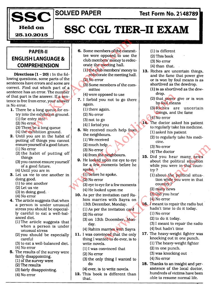 ssc english paper format Download ssc english paper in epub format download zip of ssc english paper read online ssc english paper as free as you can more files. ssc english paper format Download ssc english paper in epub format download zip of ssc english paper read online ssc english paper as free as you can more files.