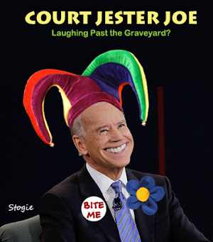 Joe Biden:  Court Jester Joe, or Just a Grinning Idiot? (Photoshop)