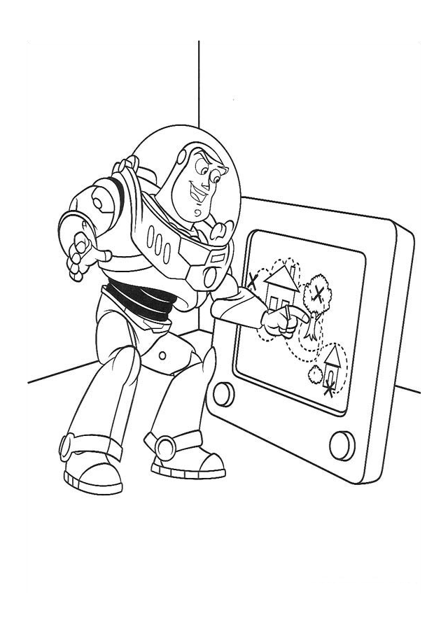 Buzz Lightyear Coloring Page Buzz Lightyear Coloring Page