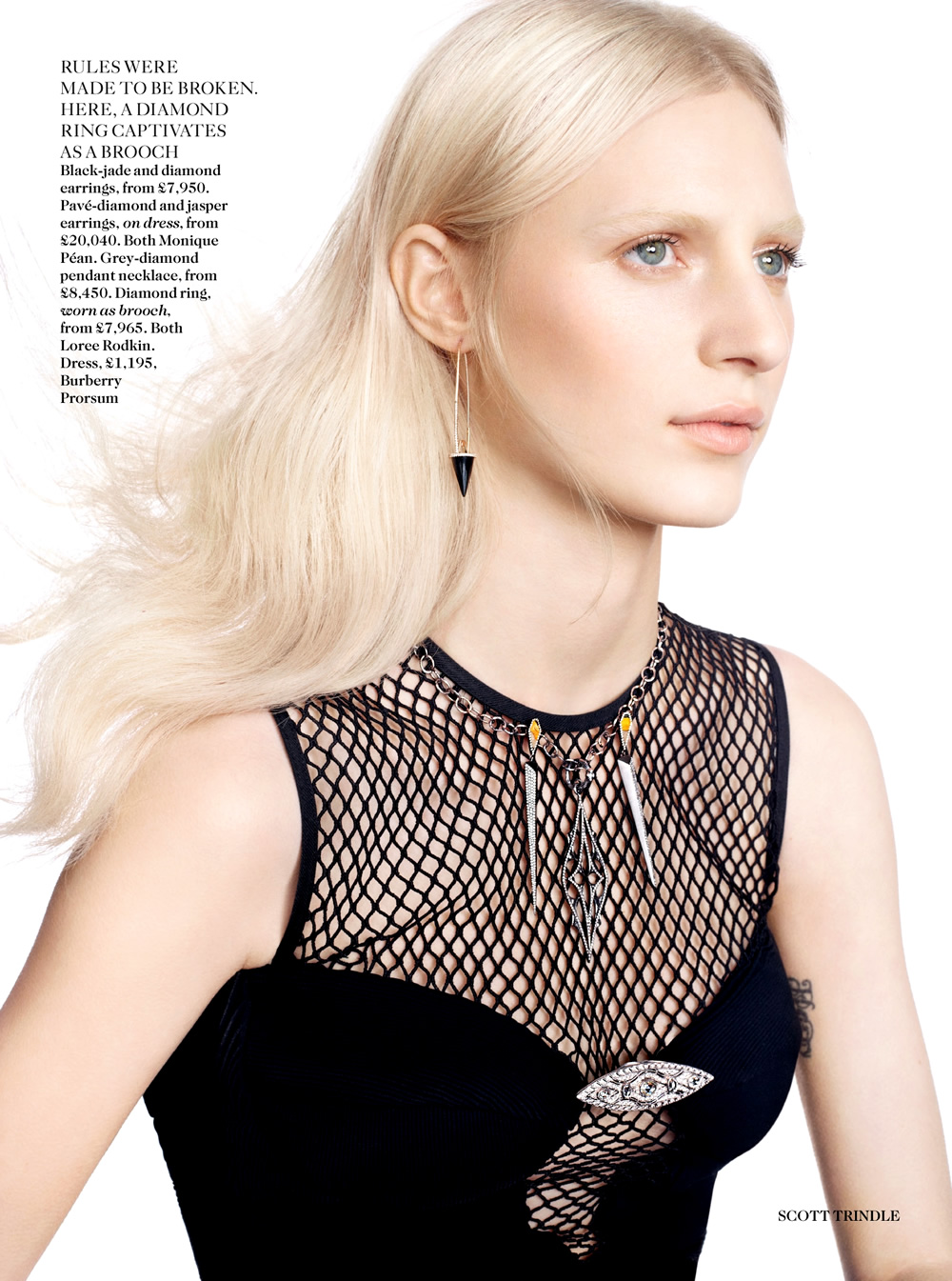 Julia Nobis by Scott Trindle Magazine Photoshoot For Vogue UK Magazine