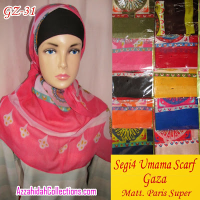 Segi Empat Umama Scarf Gaza - azzahidahcollections.com