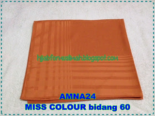 tudung MISS COLOUR bidang 60 plain