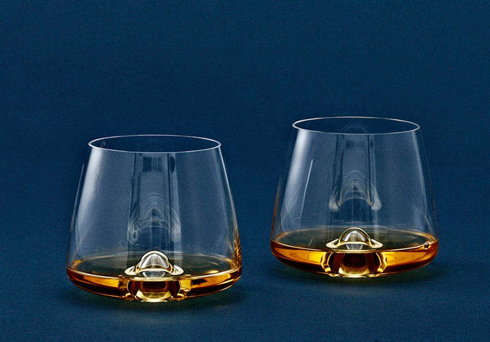 Glassware, Wine and Bar Collection Stemless Whiskey Glass Set modern