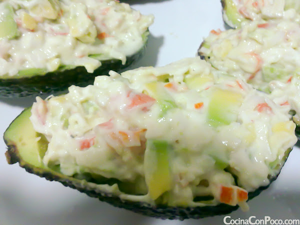 Aguacates rellenos - Receta paso a paso Aguacates rellenos - Receta paso a paso