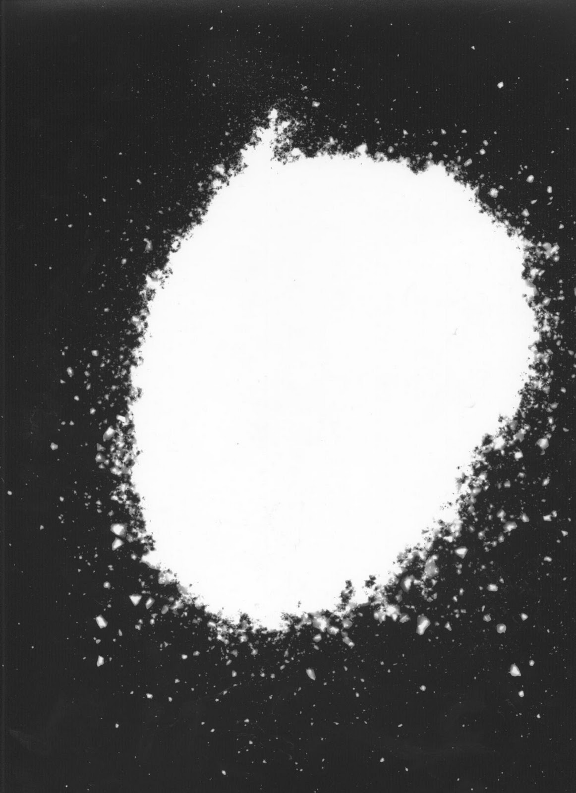 LERRYN WHITFIELD photograms of chalk dust.