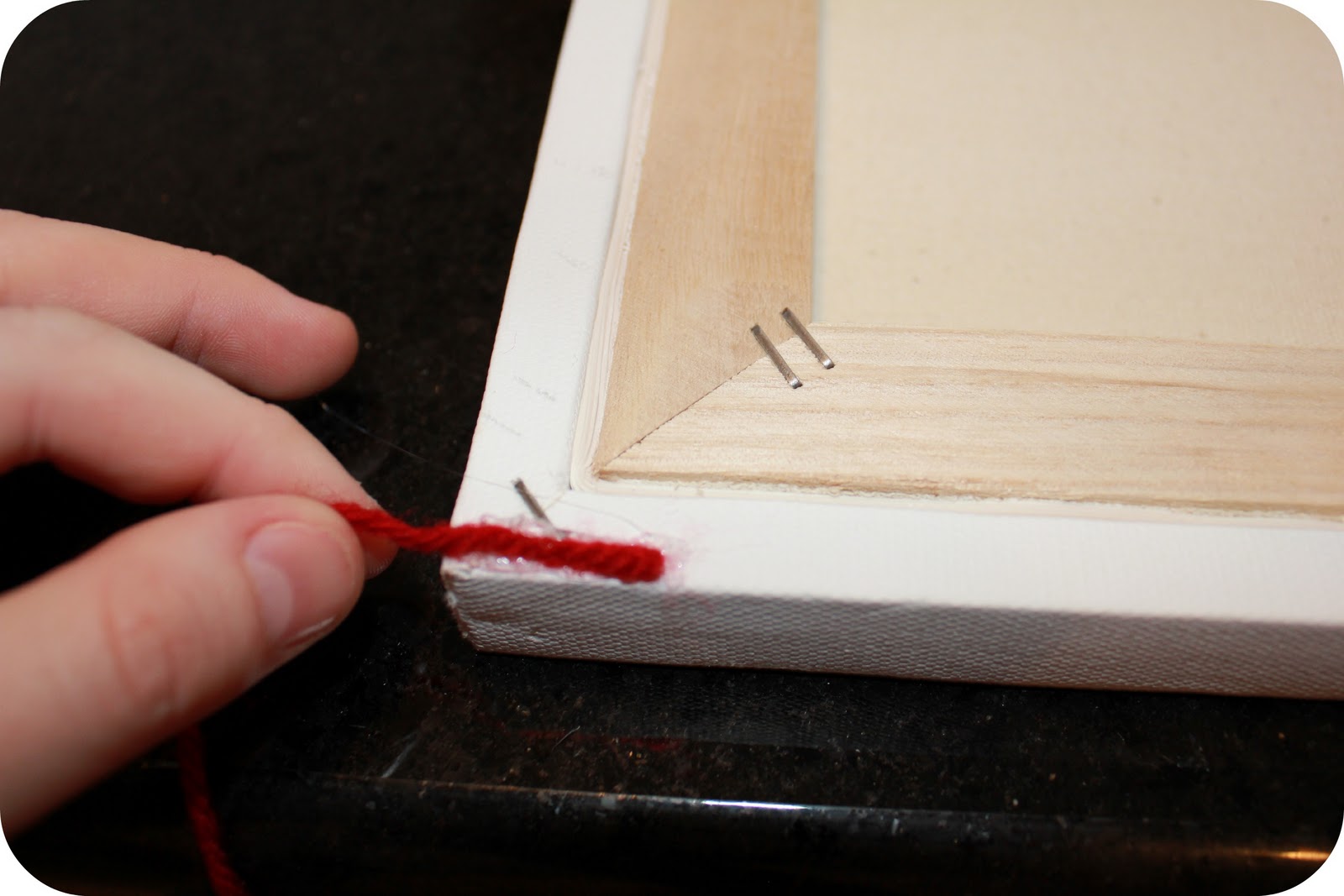 evelyn kate designs Yarn American Flag Artwork Tutorial