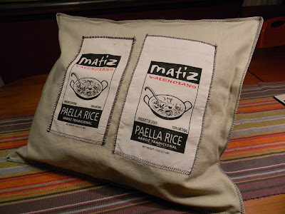 decorative pillow paella rice bags