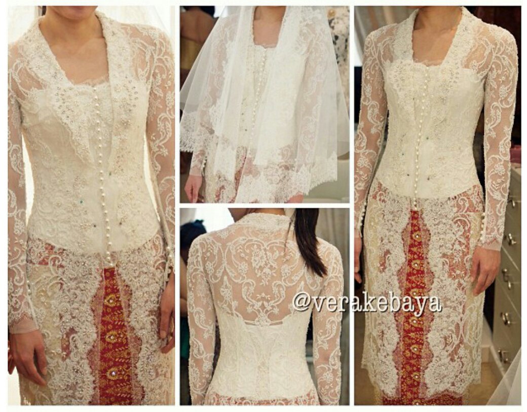 kebaya modern akad traditional