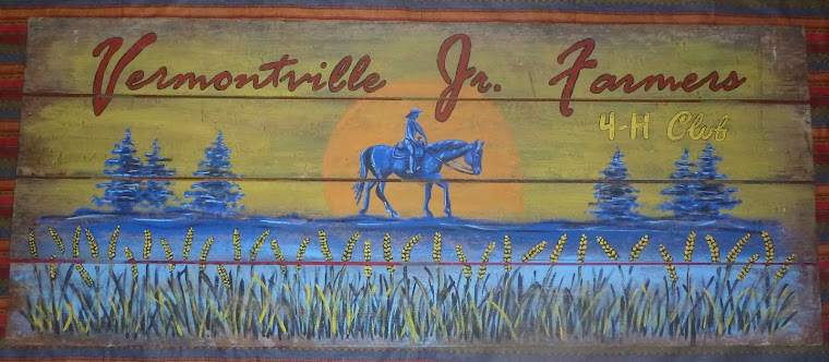 Sign for barn decorations at the Eaton County Fair