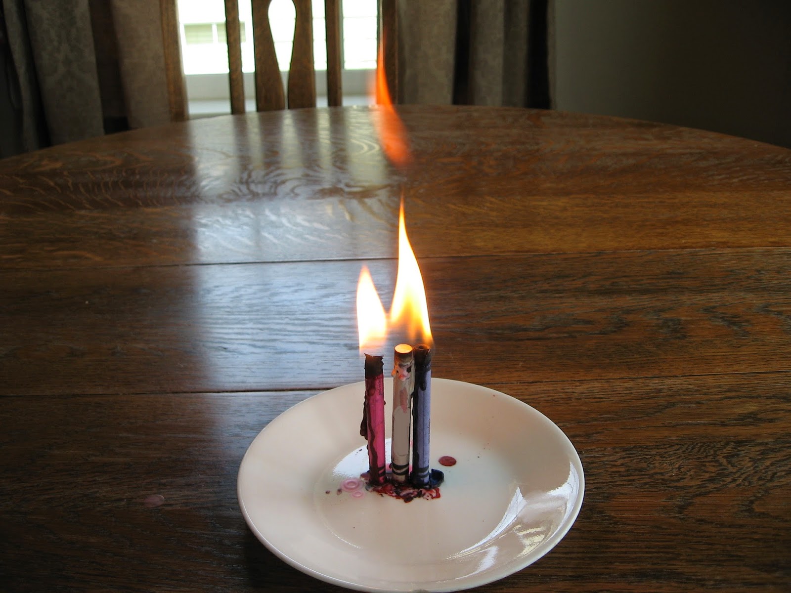 Almost Unschoolers A Red, White and Blue Crayon Candle for Flag Day