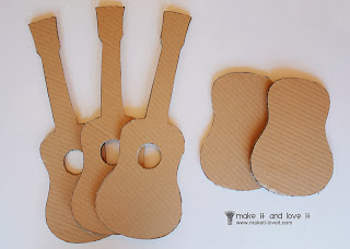 como fazer violão de papelão reciclado brinquedo de papel