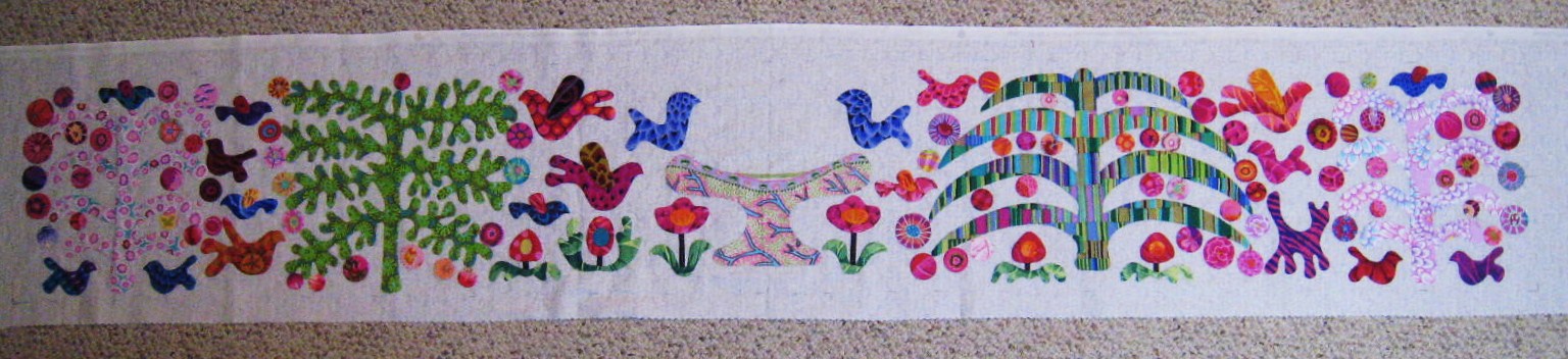 Милые сердцу штучки: Пэчворк: "Квилт с аппликацией "Flower Garden" от