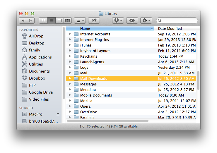 apple mail download folder apple mail download folder