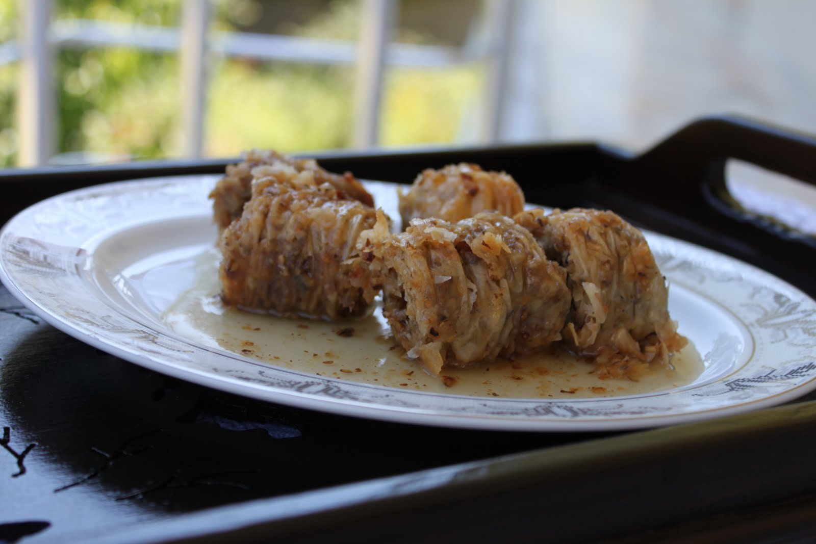 yemek bir aşk sarı burma (büzme baklava)