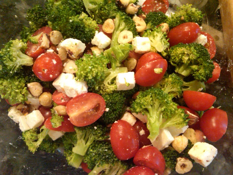 pro bono appetit Avoca's Broccoli Feta Hazelnut Salad