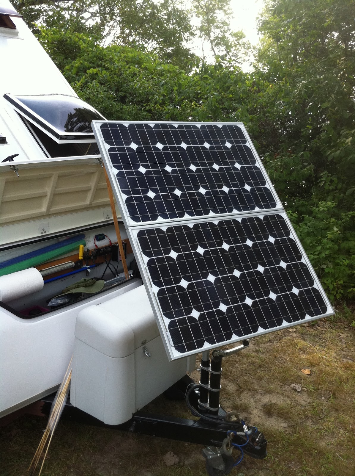 Retrac's Aliner and Camping Adventures Upgraded Solar System
