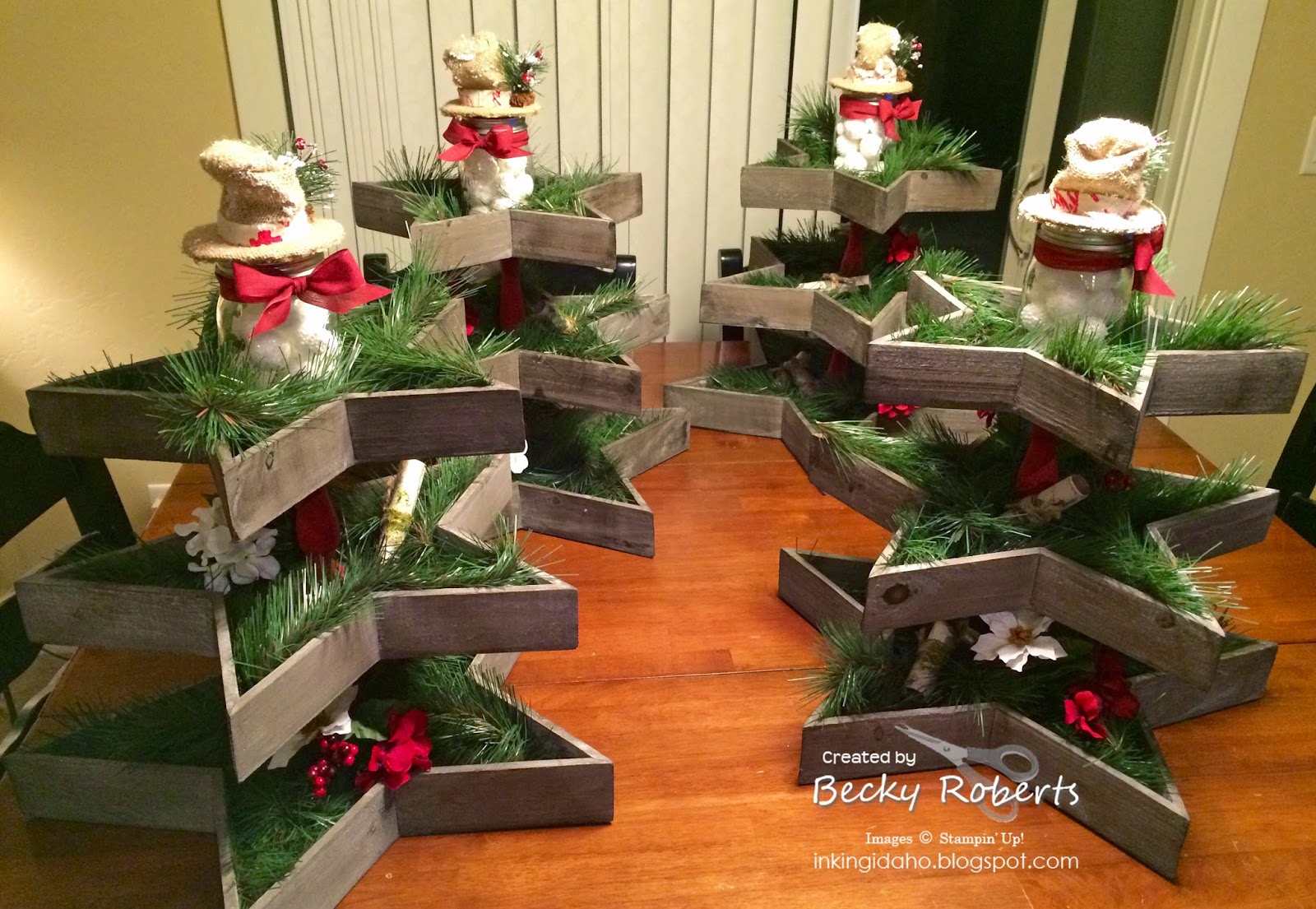 Inking Idaho Star Centerpieces