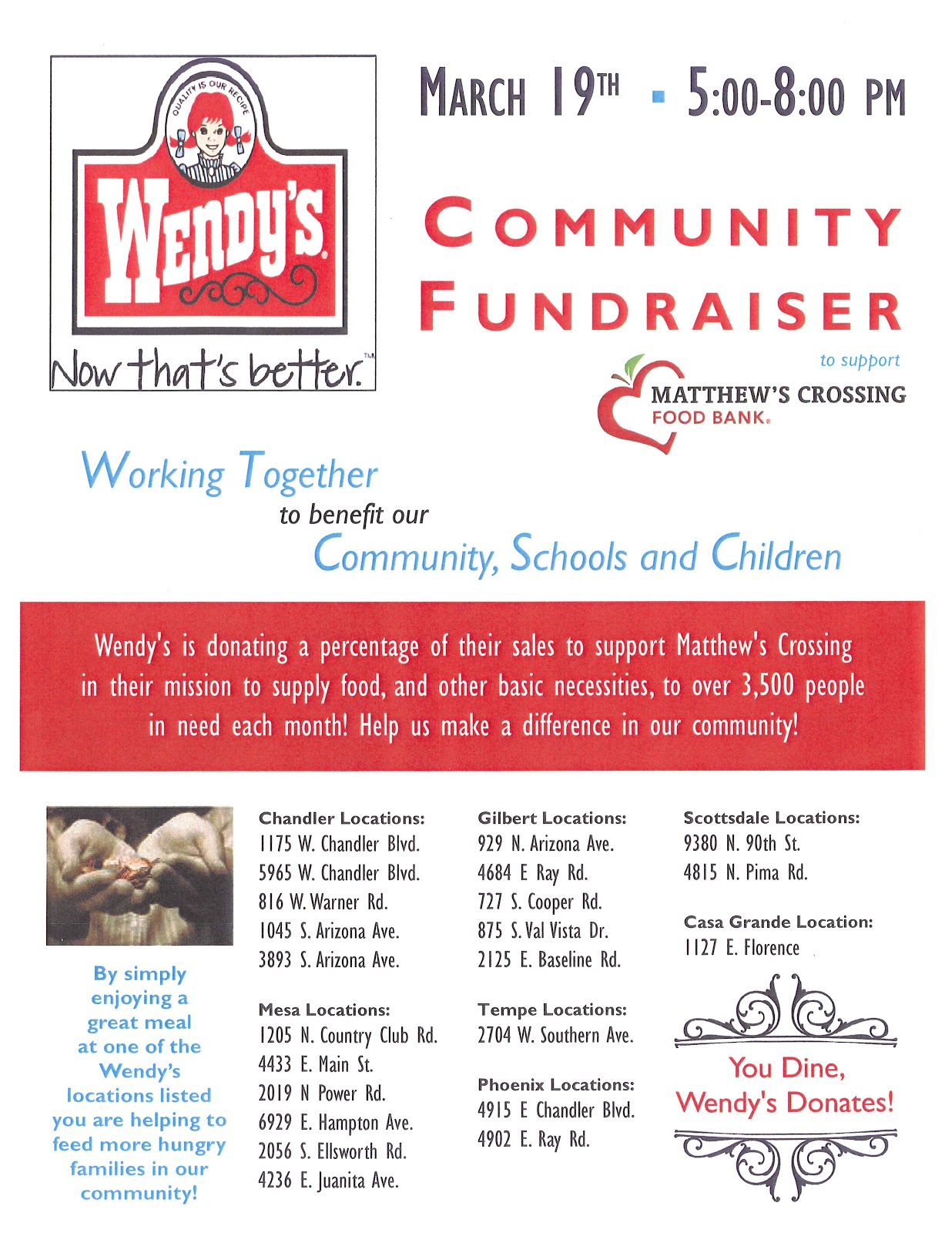 wendy s fundraiser flyer