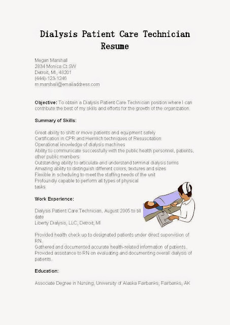 resume for patient care technician