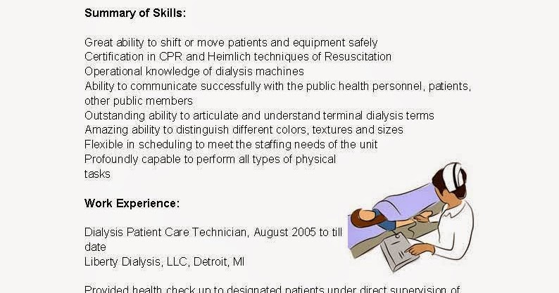 cover letter for dialysis patient care technician cover letter for dialysis patient care technician