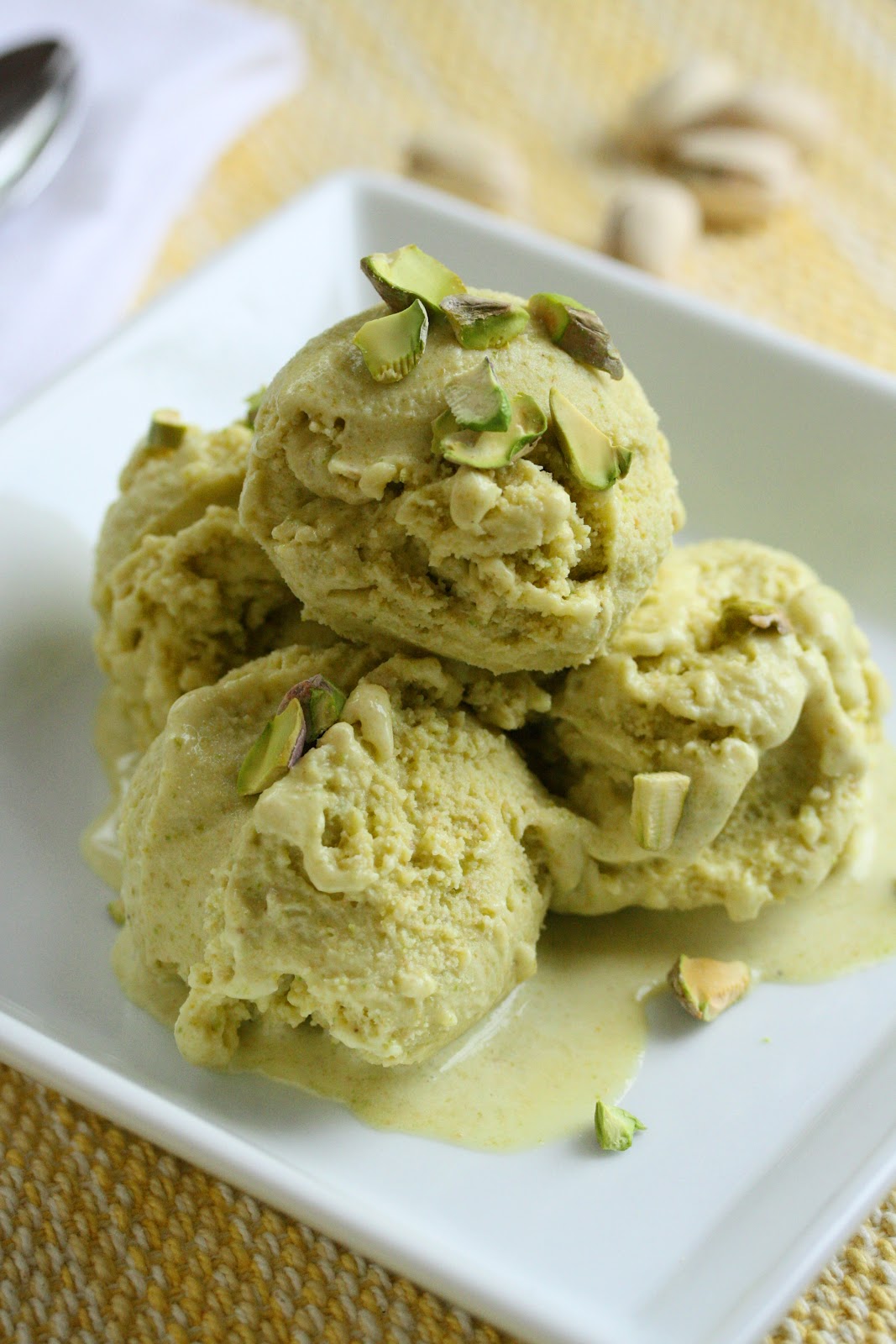 Pistachio Ice Cream Saving Room for Dessert