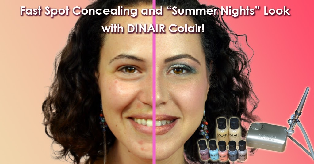 The Airbrush Makeup Guru Review Dinair Airbrush Makeup Kit with acne