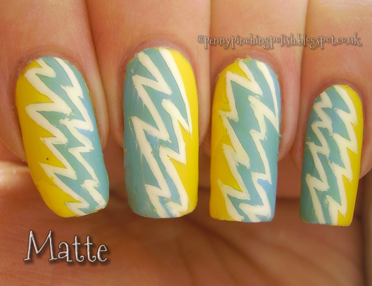 Behind the Lacquer NailArtAGoGo Day 19 Game Night (San Diego Chargers)