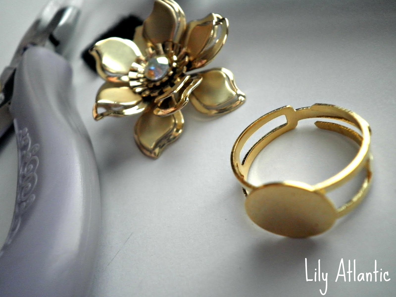 Lily Atlantic DIY Repurposed Clip On Earring to Ring