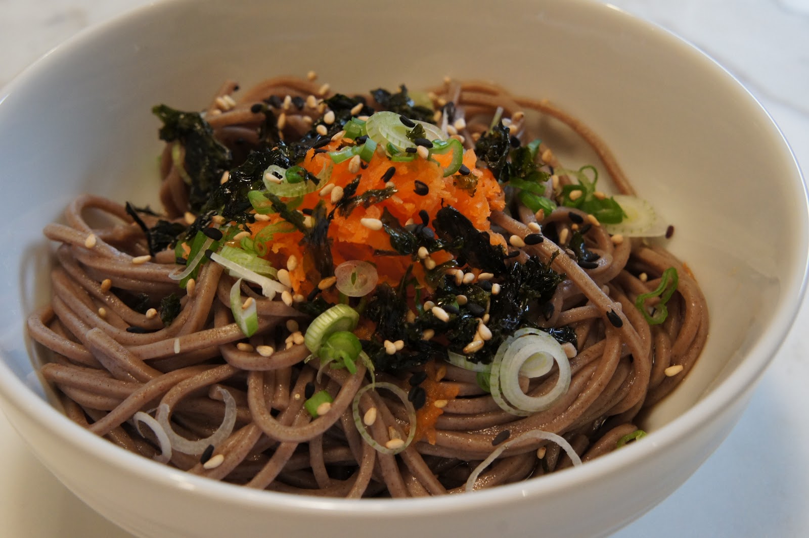 Cold Soba Noodles with Mentsuyu