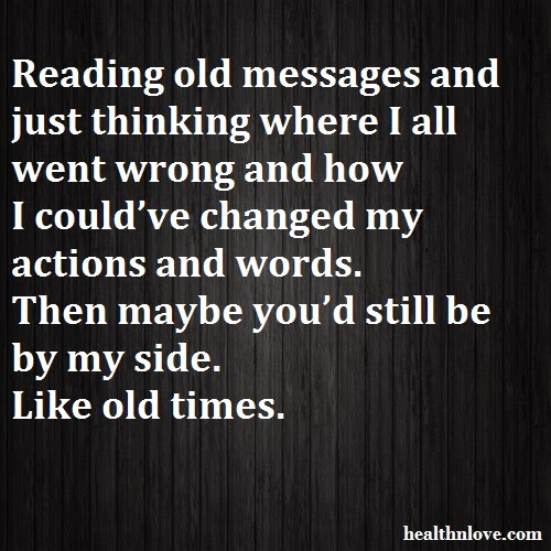 Reading old messages Love Romance and Health