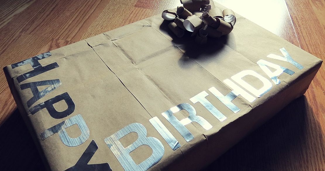 Screwdrivers and Stethoscopes {DIY Gift Wrap} Part 2 Grocery Bag