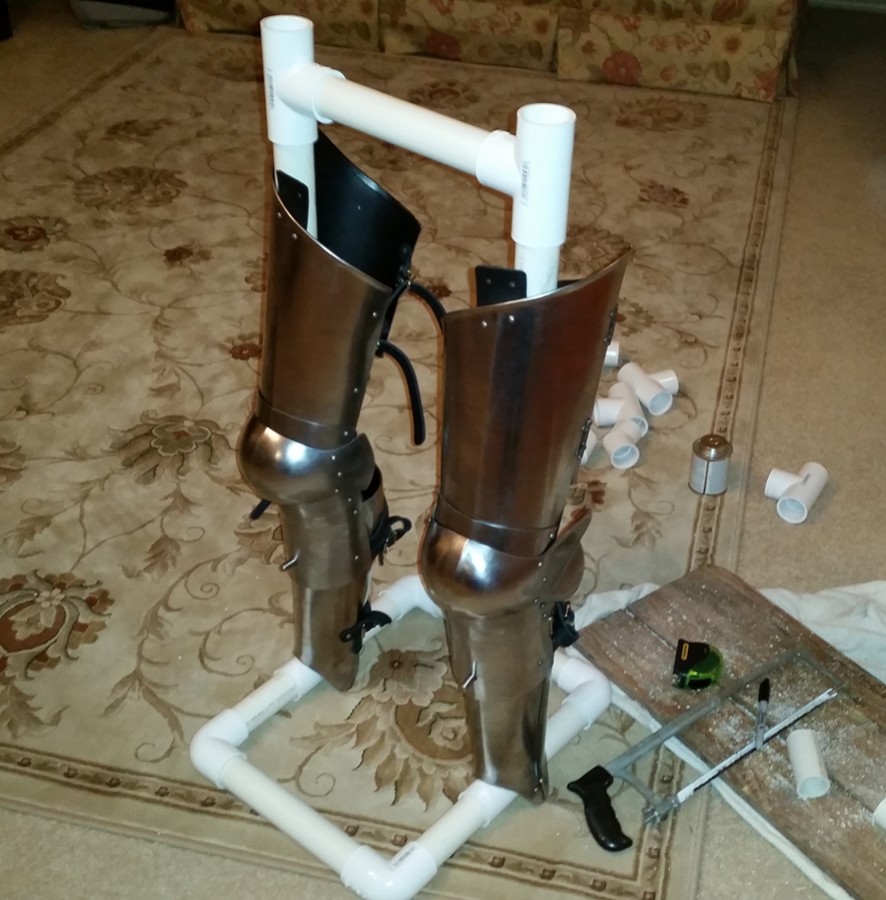 WAB Corner PVC Tubing Armor Display Stand WIP