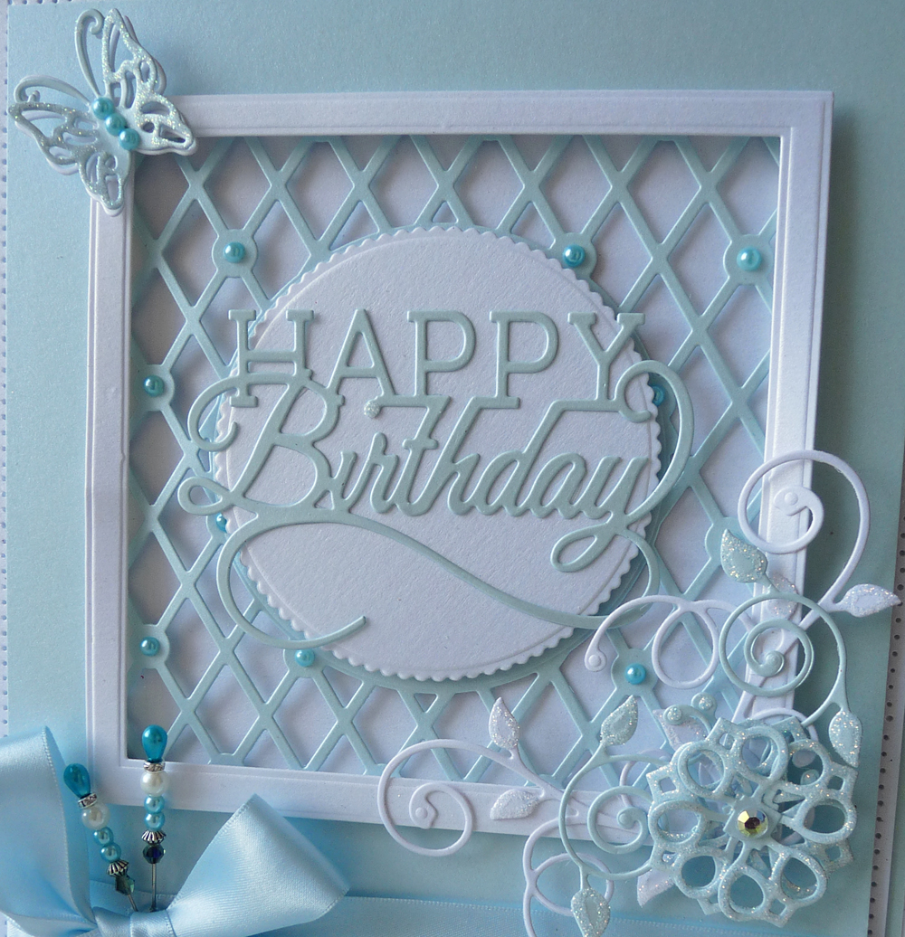 DipsDesigns Framed Lattice Card