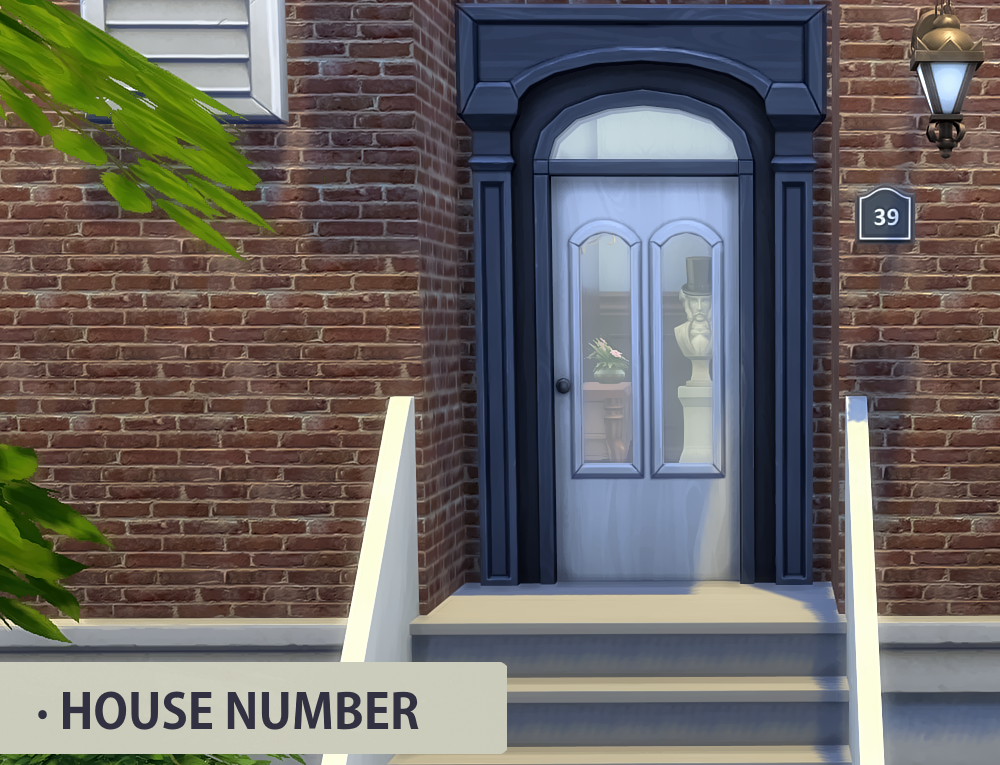 Sims 4 CC's The Best House Number by Simsinspring