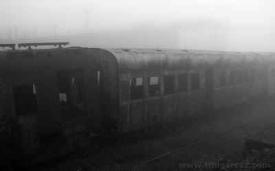Vagões abandonados na antiga estação ferroviária de Paranapiacaba - Por Tito Garcez Vagões abandonados na estação ferroviária de Paranapiacaba