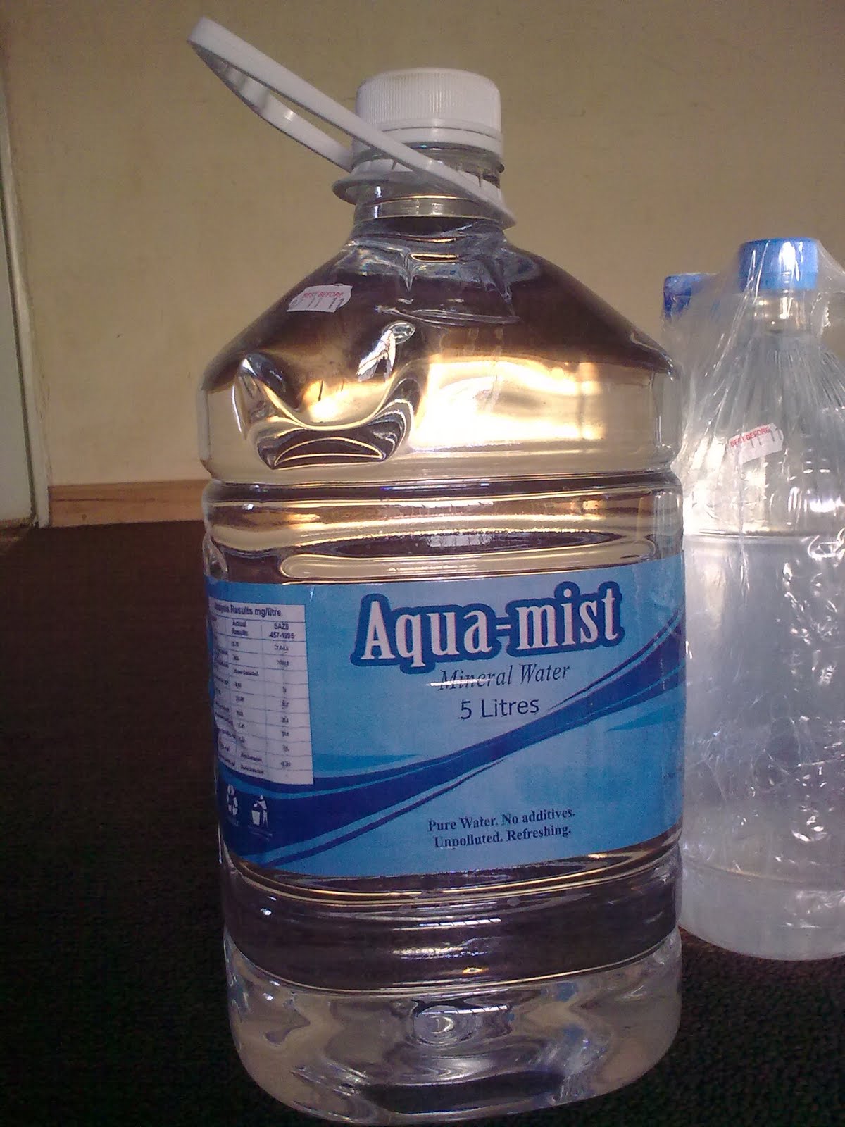 Veritas, Misericordiae et Miserabilis Aquamist pure Mineral Water and