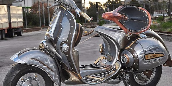 Motor Vesva Modifikasi Keren dan Unik Kumpulan Foto dan Gambar title=